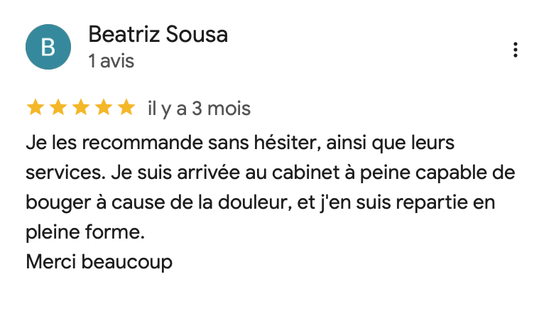 avis ostéopathie